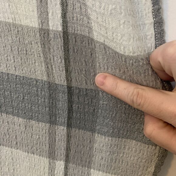 Pilcro Tunic Button Up Shirt Duster Plaid Long Sleeve Anthropologie Size Medium - Picture 8 of 16